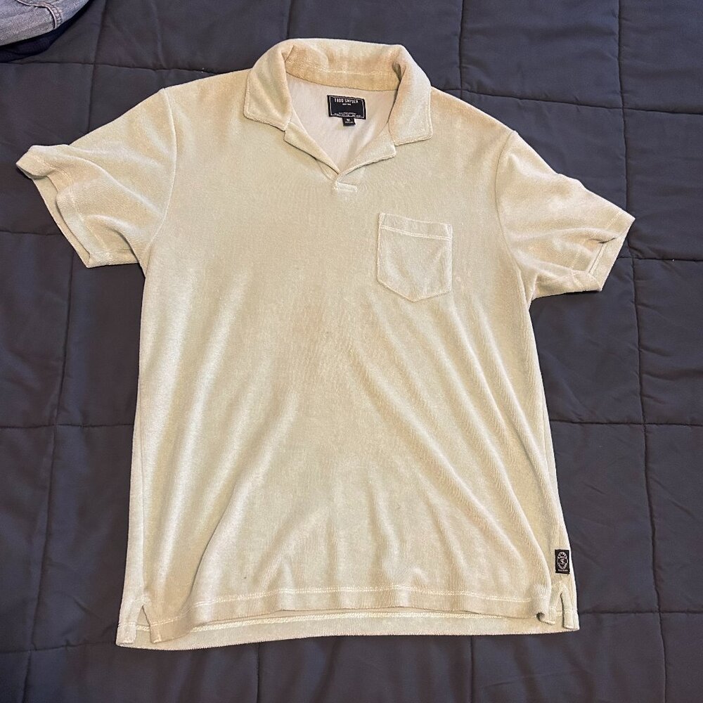 Todd snyder mens polo size M terrycloth